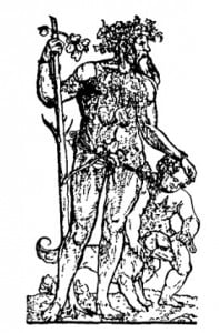 Дикие люди: Лесной человек и его ребенок. Резьба по дереву. Ганс Шойфелайн, ок. 1520 г.