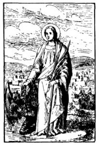 Дева. Св. Юлиана с окованным бесом. В. Ауэр. Легенда о святых, 1890 г. Дева. Св. Юлиана с окованным бесом. В. Ауэр. Легенда о святых, 1890 г.